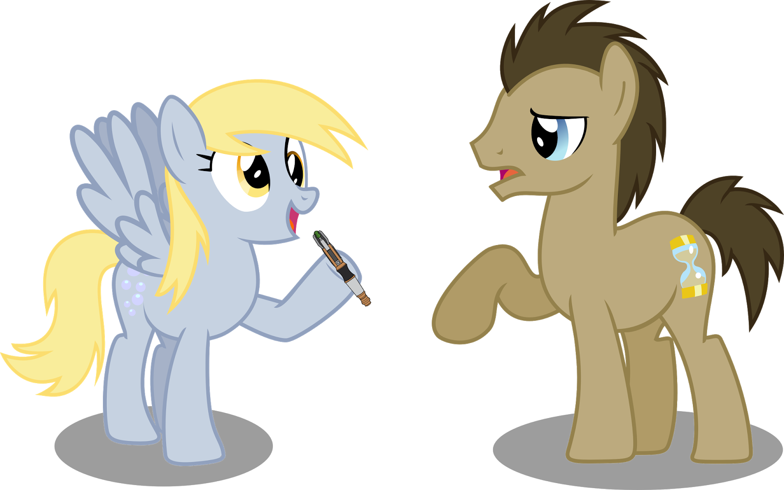 My Little Pony Friendship Is Magic Wallpaper Titled - Doctor Who And Derpy (1600x1000)