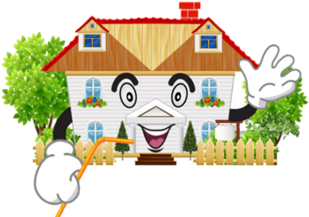 Smiling House - Garden Vector (800x450)