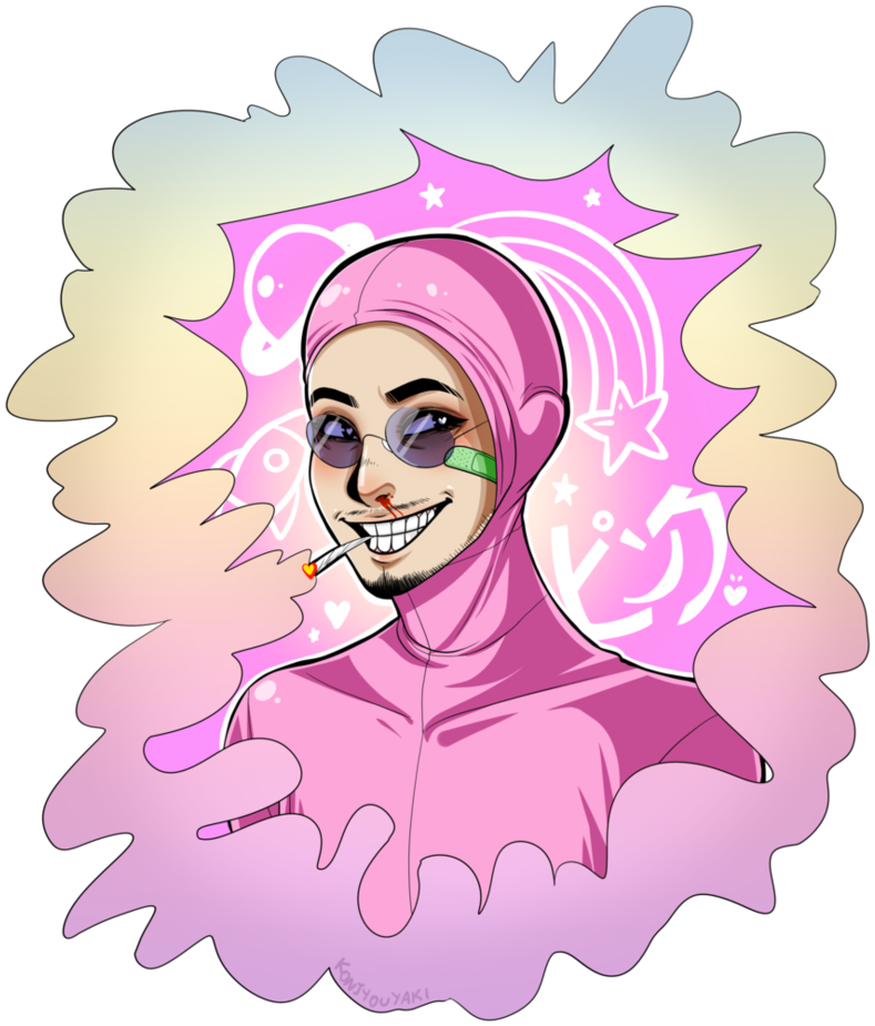 Pink Guy By Konjyouyaki - Pink Guy Anime (832x960)