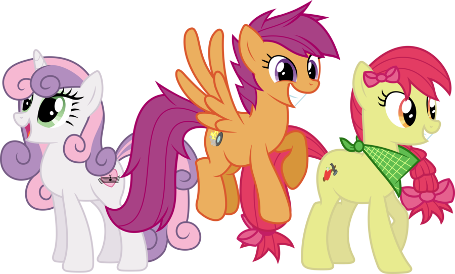 Pinkie Pie Sweetie Belle Princess Celestia Sunset Shimmer - Cutie Mark Crusaders Cutie Marks (900x542)