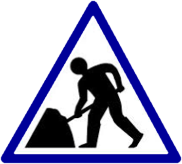 Field Work Day - Men At Work Sign (374x337)