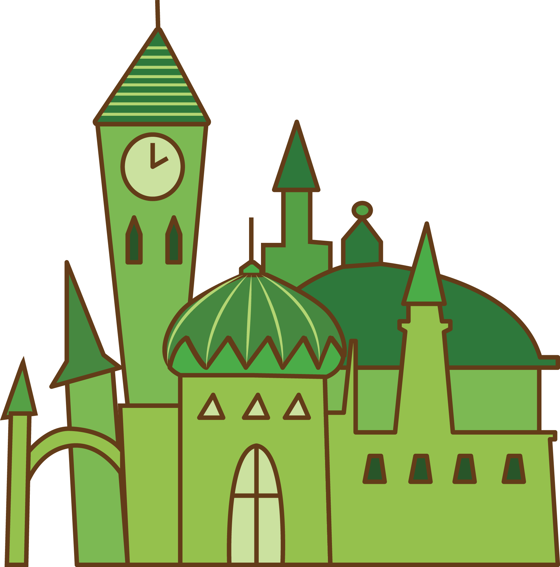 Emerald City Clip Art Medium Size - Emerald City (1783x1807)