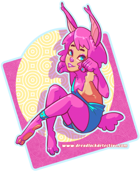 I Donno, Drew A Bunny Girl Based On A Character My - Cartoon (500x599)