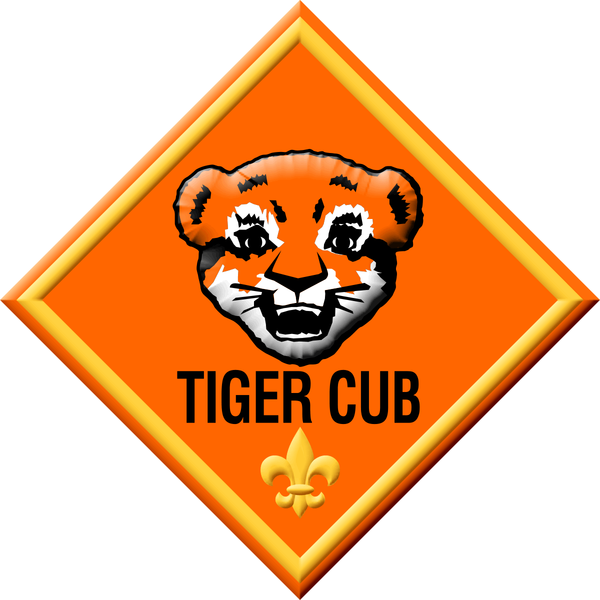 Tiger Cub Scout Logo Clipart - Cub Scout Tiger Badge (1200x1200)