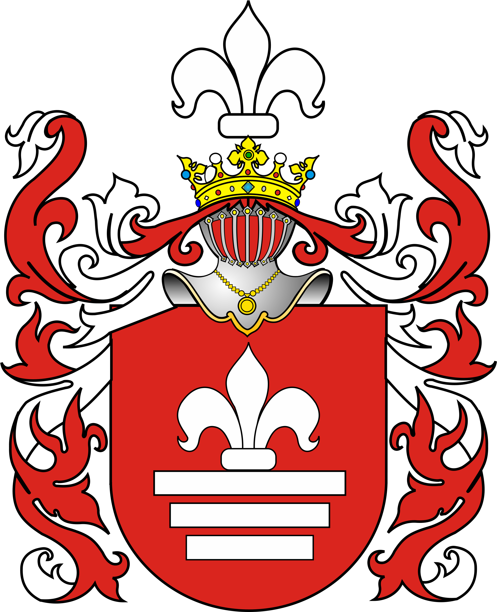 Roch Iii Coat Of Arms - Coat Of Arms Real Examples (2000x2589)