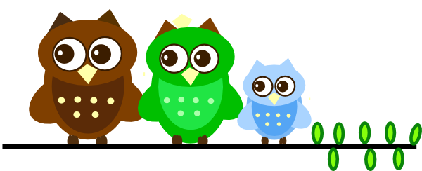 Family Owl Clip Art Vector Clip Art Online Public Rtg8fv - Owl Clip Art (600x244)
