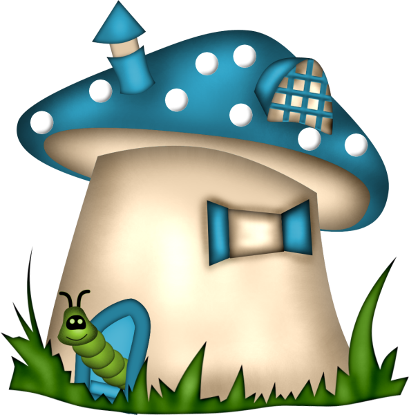 Mushroom House - Mushroom House Clipart Png (592x600)