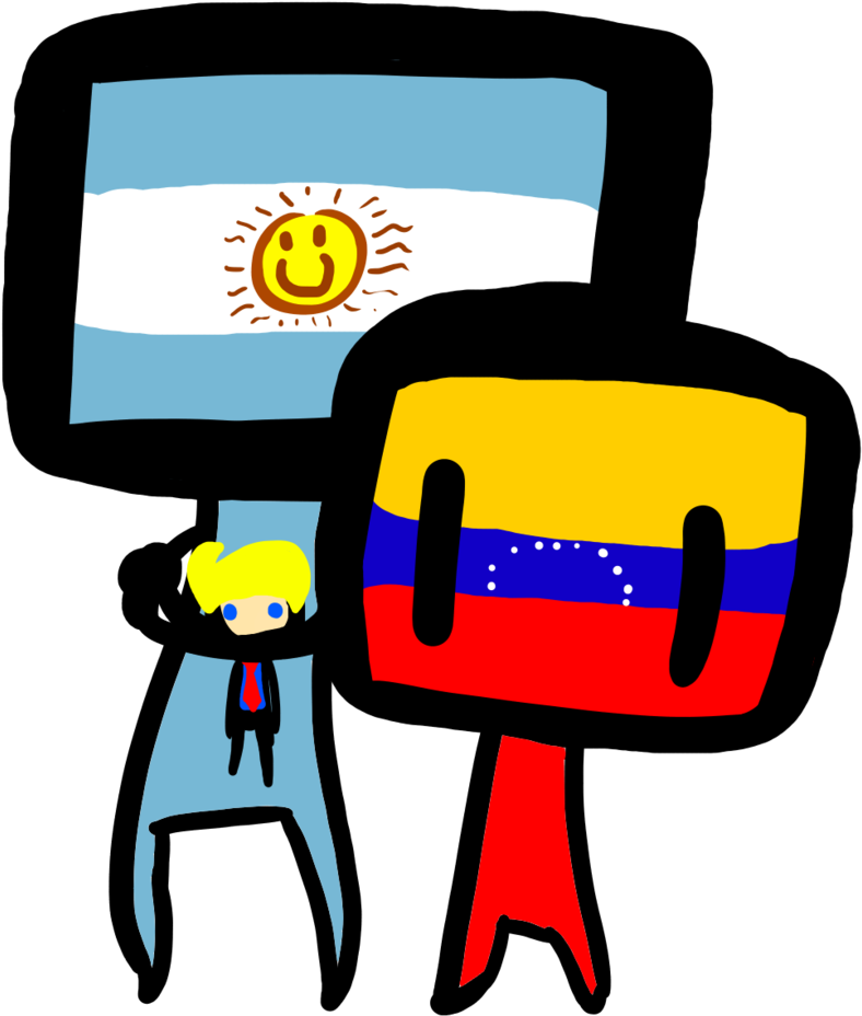 Argentina And Venezuela By Wakkodemonboy - Argentina And Venezuela By Wakkodemonboy (816x979)