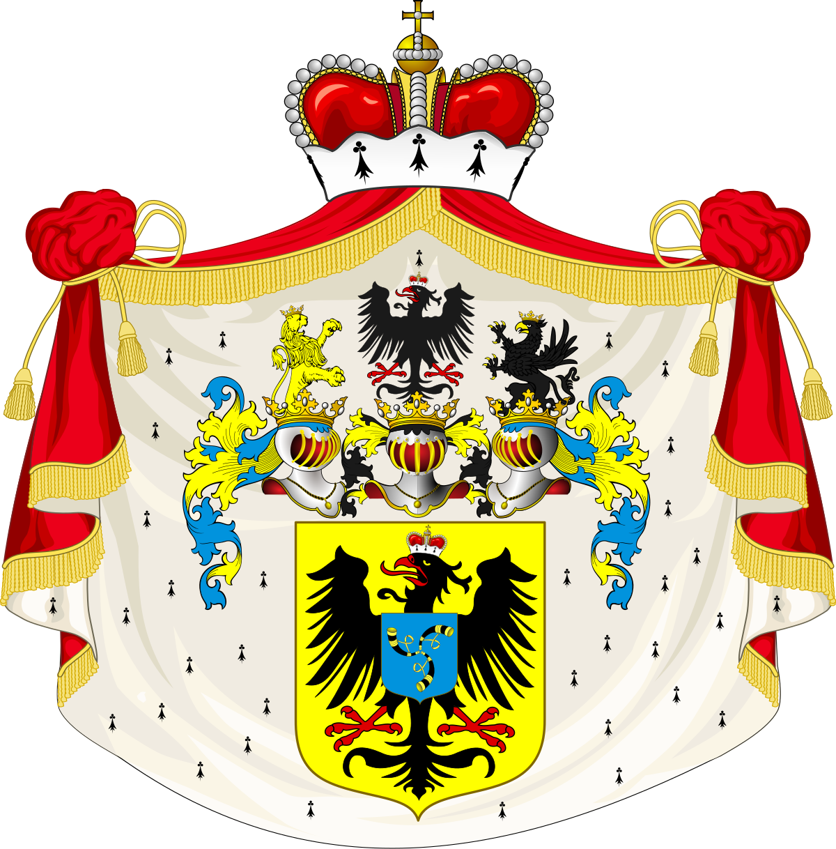 Coat Of Arms Of Sweden (1200x1218)