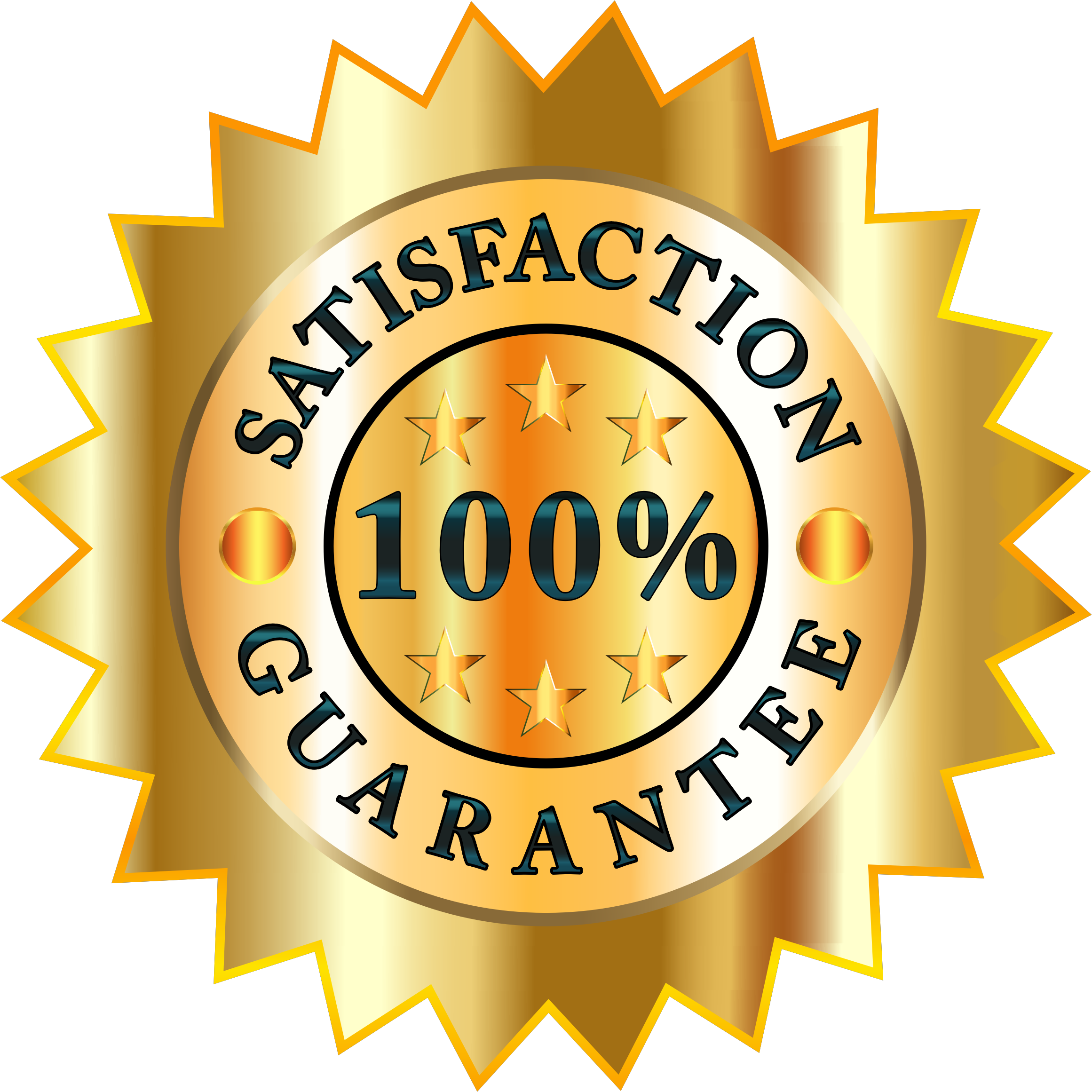 Satisfaction Guarantee Badge - Simple Pets Professional Pet Grooming Shedding Brush (2322x2322)
