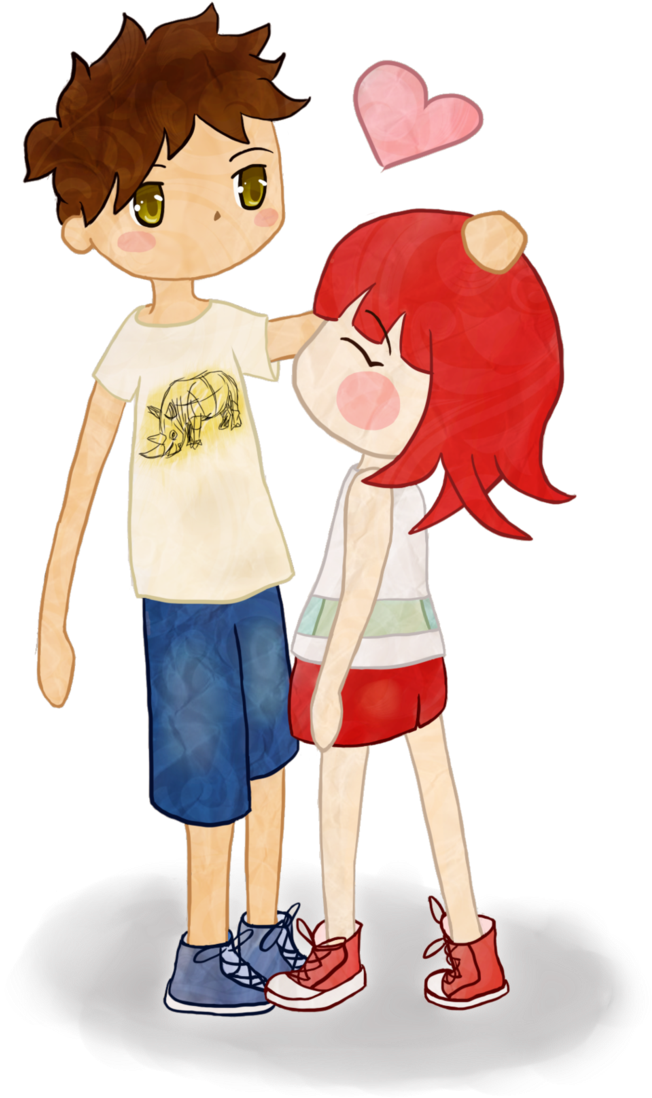 My Boyfriend And Me By Llaurik - Me And My Boyfriend Cartoon (696x1149)