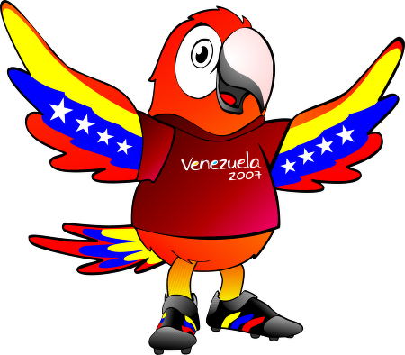 Download Guaki Mascota De La Copa Venezuela 2007 Logo - 2007 Copa América (450x394)