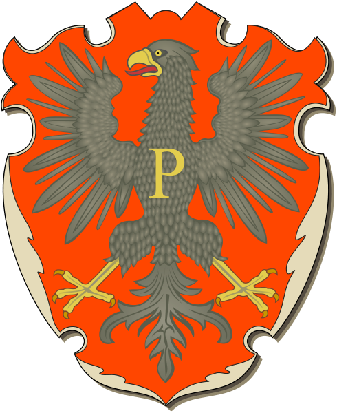 Seems To Have Been In Good Relations Mieszko The Old, - Województwo Wileńskie Herb (490x600)