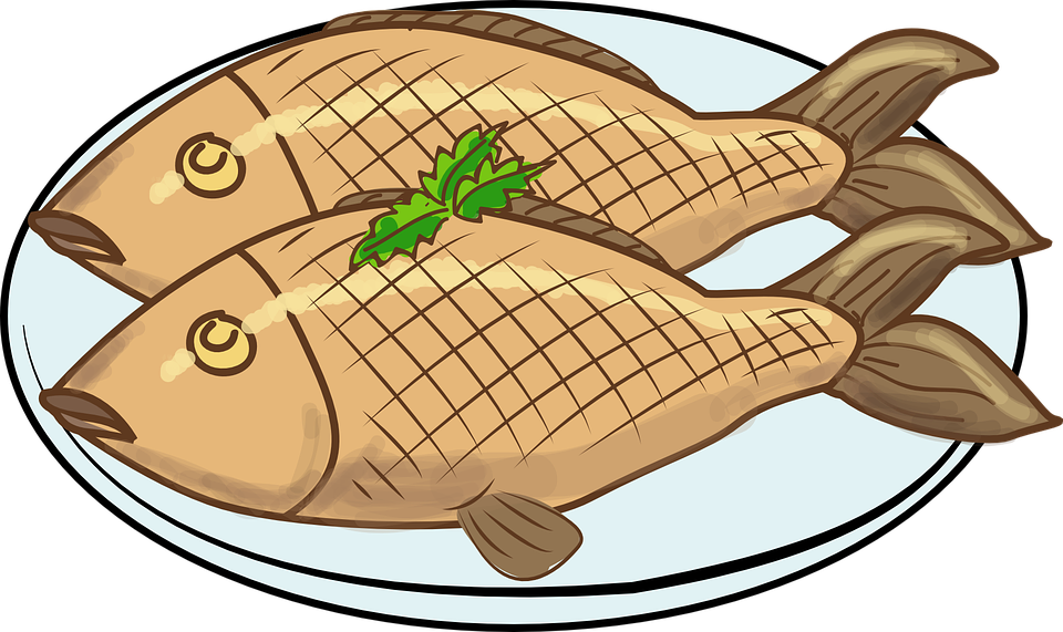 Meat Clipart Fried Fish - Fried Fish Clip Art (960x571)