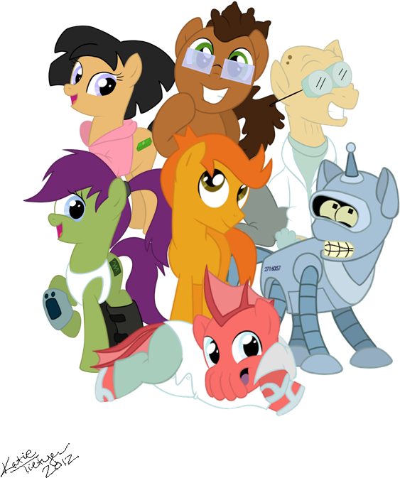 Rarity Pony Philip J - Futurama Bender X Amy (600x700)