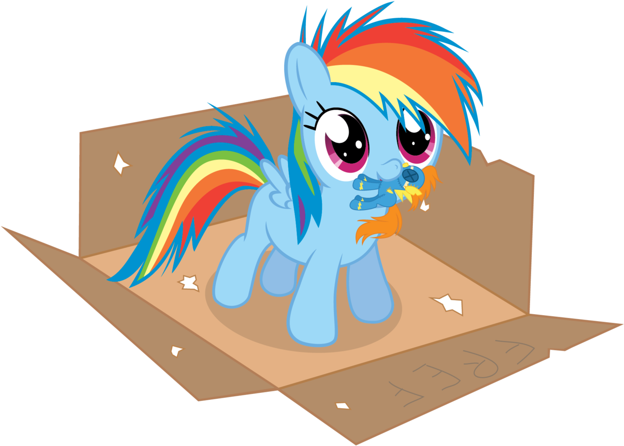 Rainbow Dash Princess Celestia Pinkie Pie Twilight - My Little Pony Rainbow Dash In Box (1280x919)
