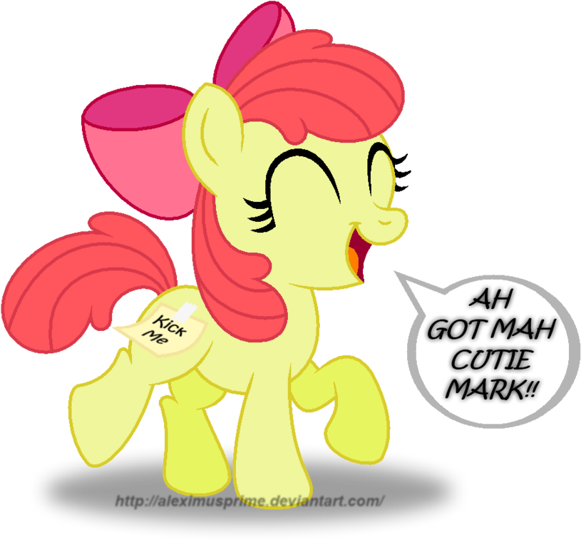 Ah Got Mah Cutie Mark Kick Http - Art (900x855)