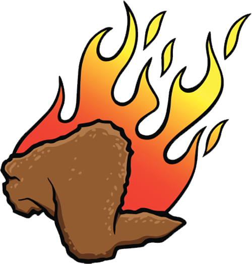 Buffalo Wing Fried Chicken Hot Chicken Barbecue - Wings Food Cartoon (500x523)
