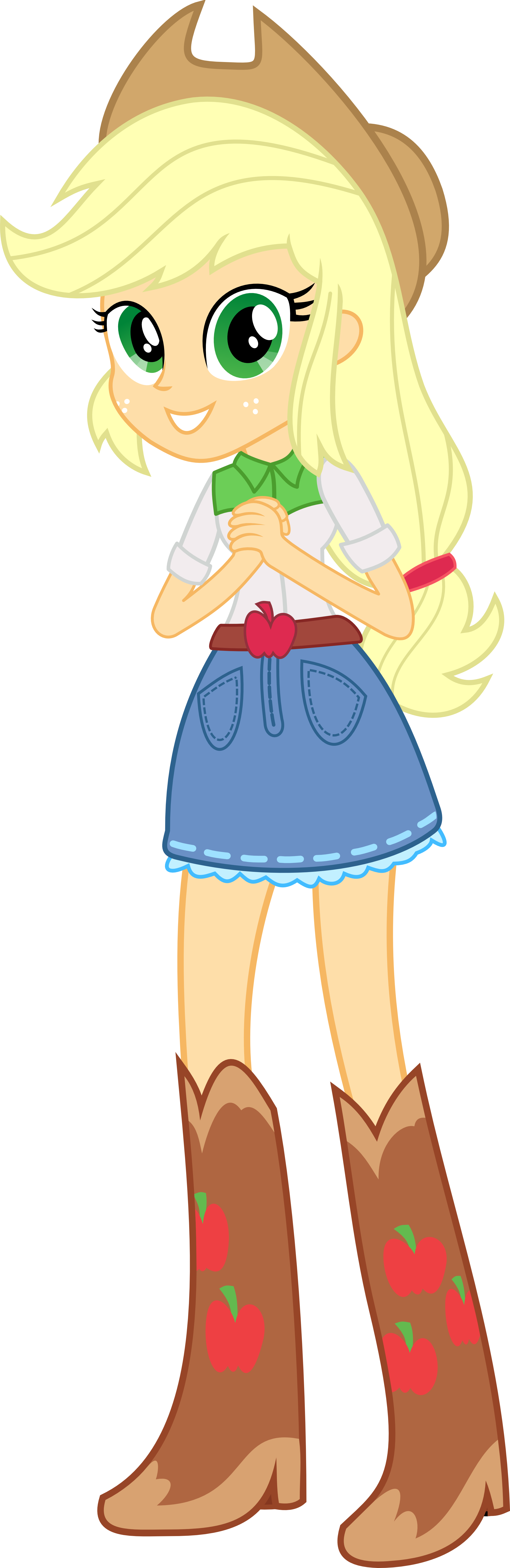 My Little Pony Friendship Is Magic Coloring Pages Young - My Little Pony Equestria Girl Applejack (2254x6926)