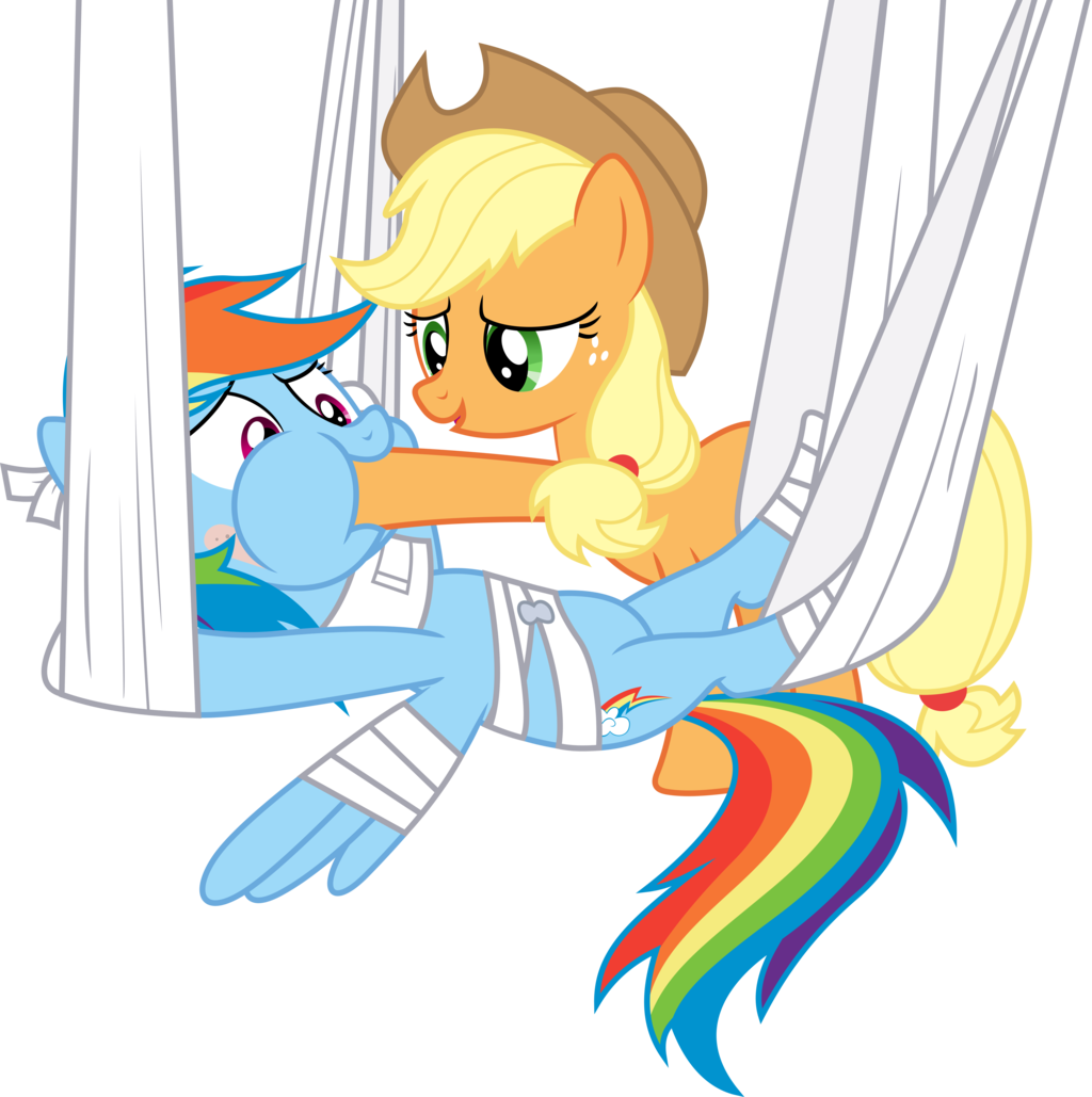 My Little Pony Friendship Is Magic Fluttershy And Rainbow - Rainbow Dash X Applejack (1024x1029)