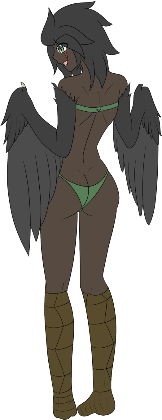 Myna The Harpy By Moerin-satsuki - Cartoon (569x1401)