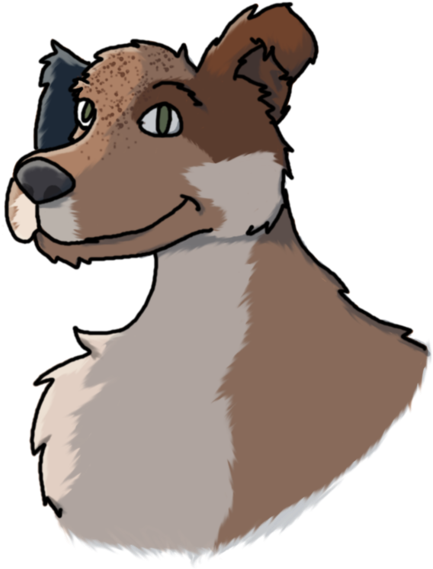 Fursona Bust By Krustyismyname1 - Companion Dog (781x1022)