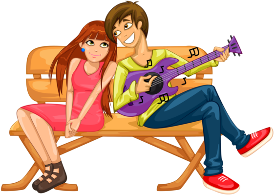 Personnages, Illustration, Individu, Personne, Gens - Amoureux Gif (600x453)