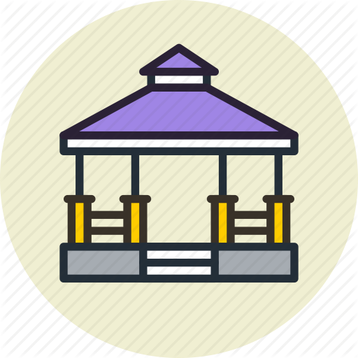 Pagoda Pavilion Icon, Outline Style - Pavilion Cartoon Png (512x512)