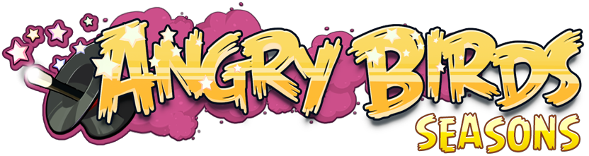 Thumbnail For Version As Of - Angry Birds Seasons Logo (832x221)