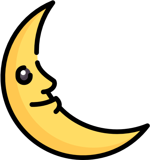 Half Moon Free Icon - Half Moon Free Icon (512x512)