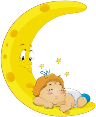 Baby On The Moon - Moon Baby Cartoon (400x400)