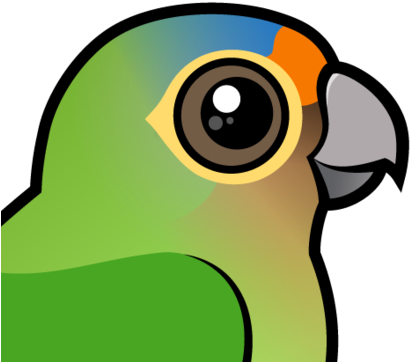 Also Known As - Golden Capped Conure Cartoon (440x440)