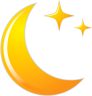 Moon And Stars Icon - Crescent Moon And Star Png (512x512)