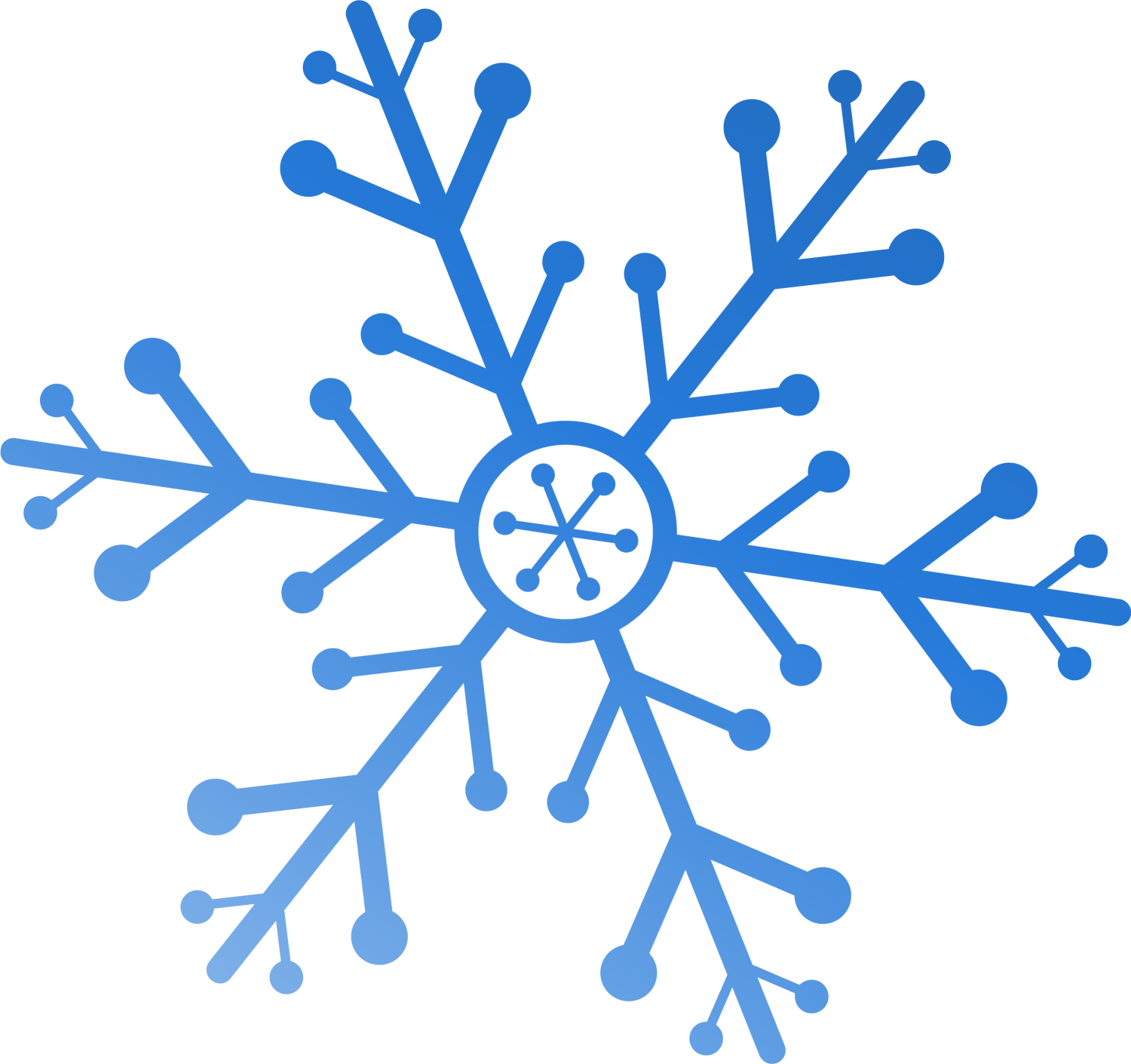 Snowflake Watercolor Painting Clip Art - Transparent Snowflake Watercolor Png (1500x1411)