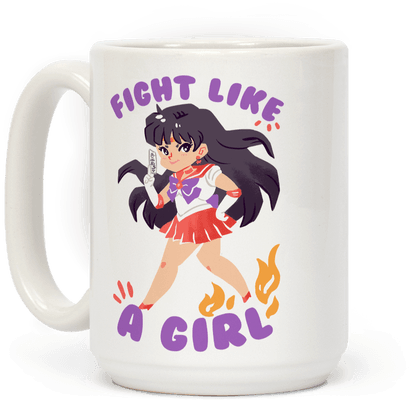 Fight Like A Girl - Feminist Sailor Moon Tshirt (484x484)