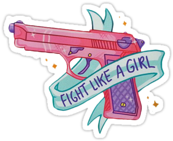Sailor Moon Wallpaper Ipad Sailor Moon Wallpaper Ipad - Fight Like A Girl Sticker (375x360)