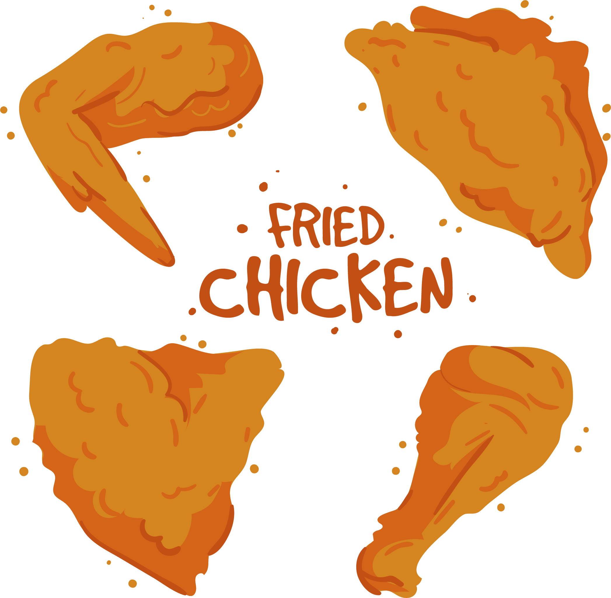 Fried Chicken Buffalo Wing Kfc Chicken Nugget - Fried Chicken Cartoon (2094x2052)
