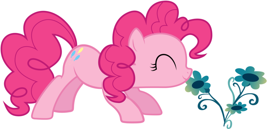 Stop And Smell The Flowers, Pinkie By Techrainbow - Pinkie Pie Flowers (900x506)