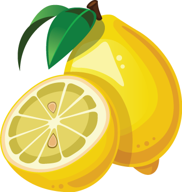 Lemon - Adesivo Decorativo De Cozinha - Frutas - 205cz-g (361x382)