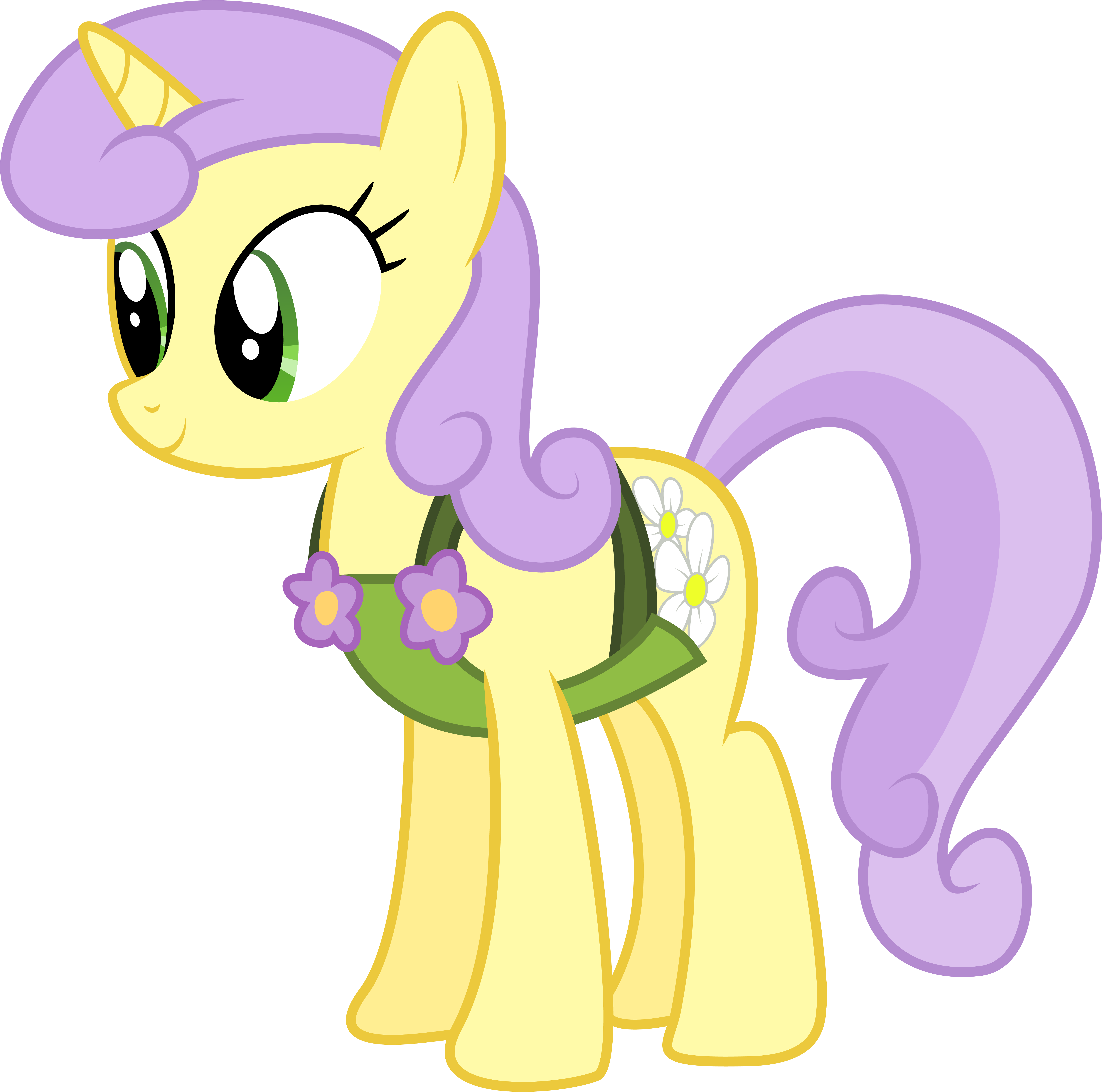 [vector] Flower Pony By Deratrox - My Little Pony Sunshine Petals (6001x5943)