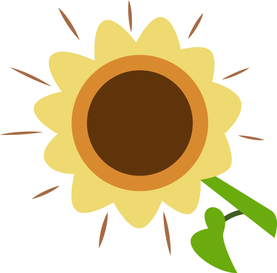 Wild Flower/helia Cutie Mark By Chainchomp2 - Mlp Sunflower Cutie Mark (899x888)