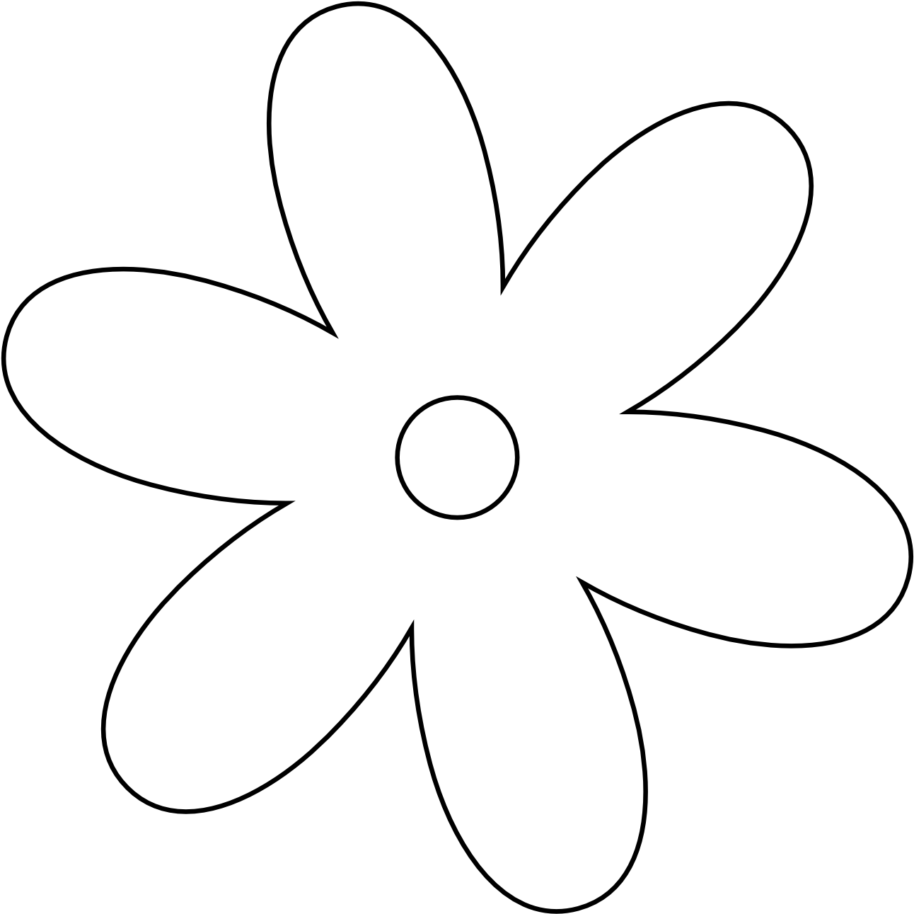 Flower Tattoo Black And White - Flower Clipart White Png (1331x1319)