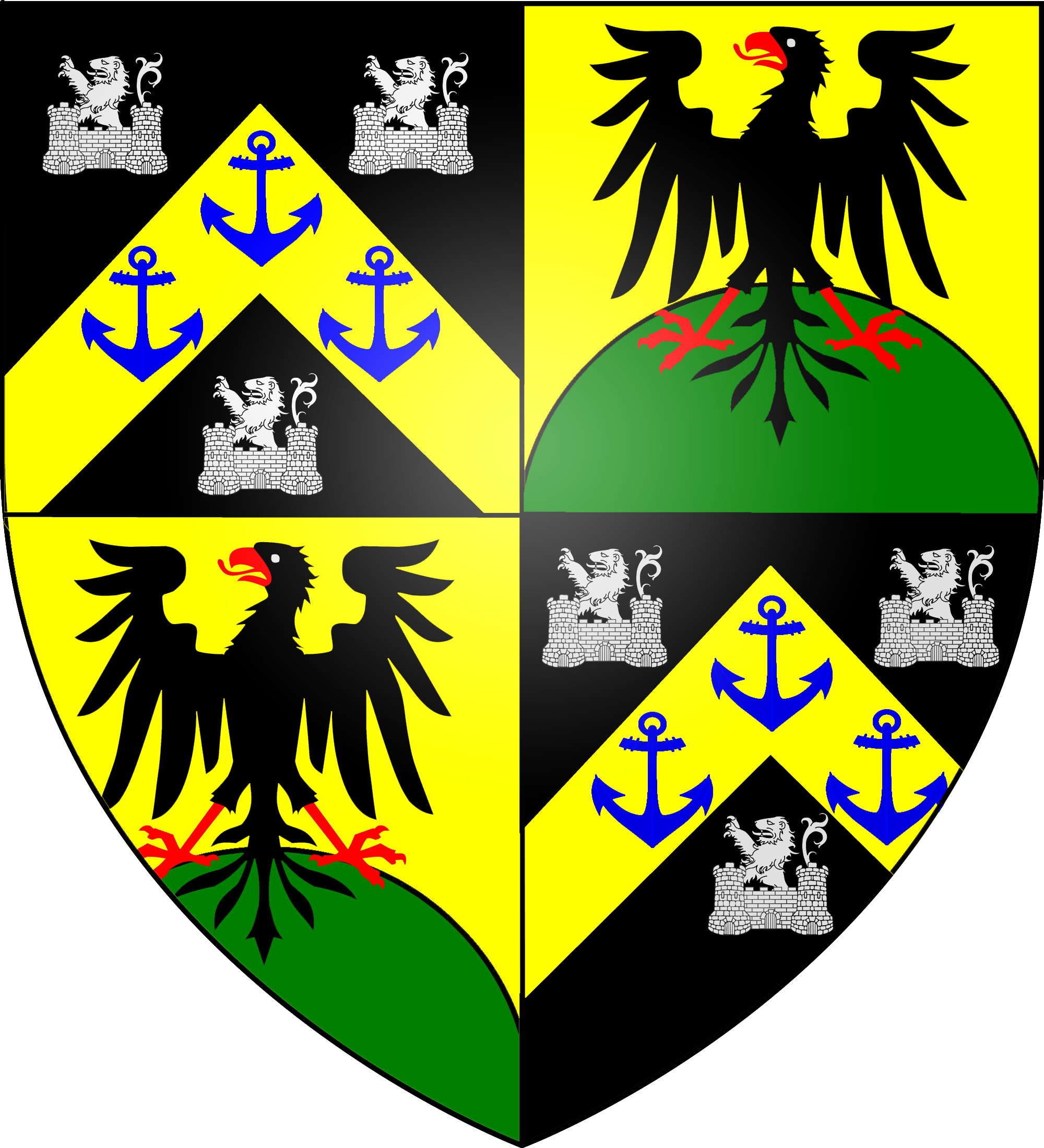 Thumbnail For Version As Of - Flag: Värmland County (2000x2200)