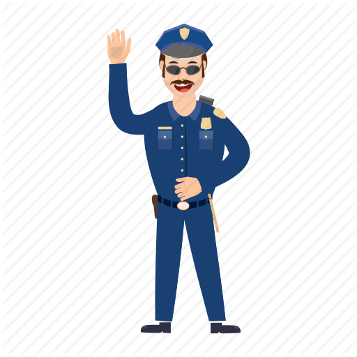 Police Officer Cartoon - Police Officer Policeman Cartoon (512x512)