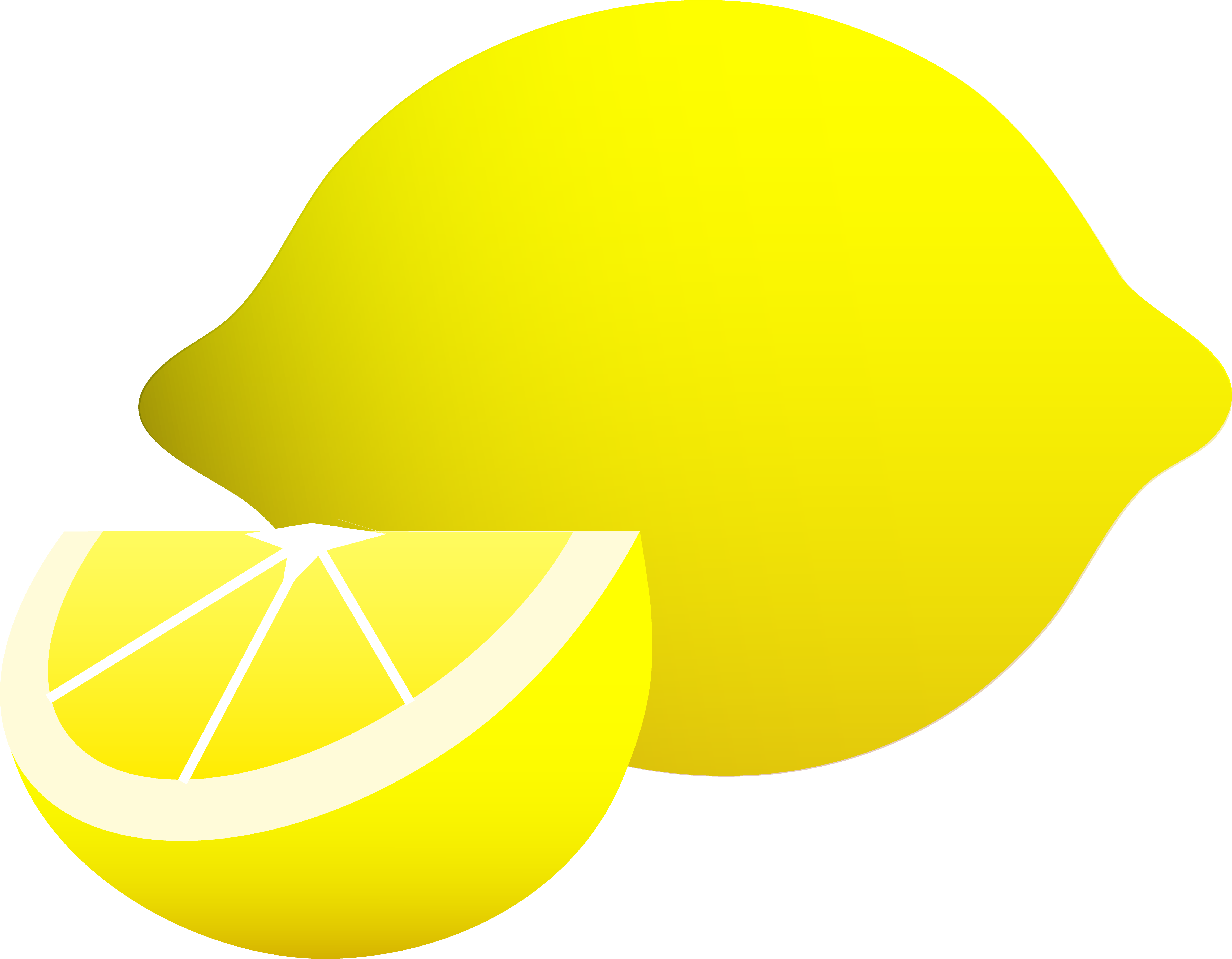 Free Lemon Clip Art Pictures - Lemon Wedge Drawing (4643x3614)