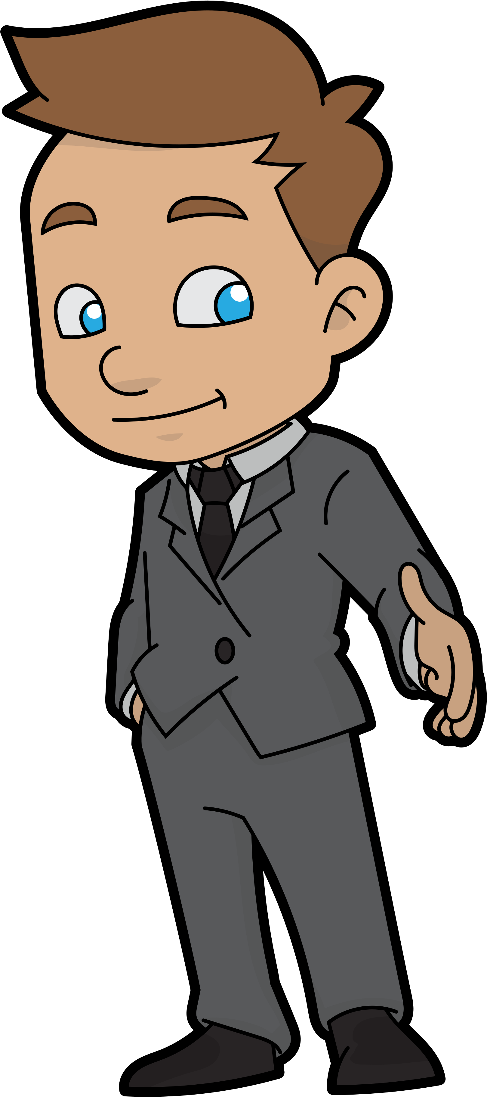 Open - Men Cartoon Png (2000x4038)