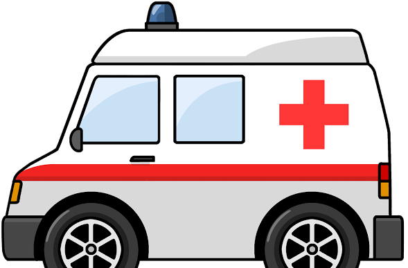 Gallery For Ambulance Police Clipart Black And White - Ambulance Clipart Png (640x400)