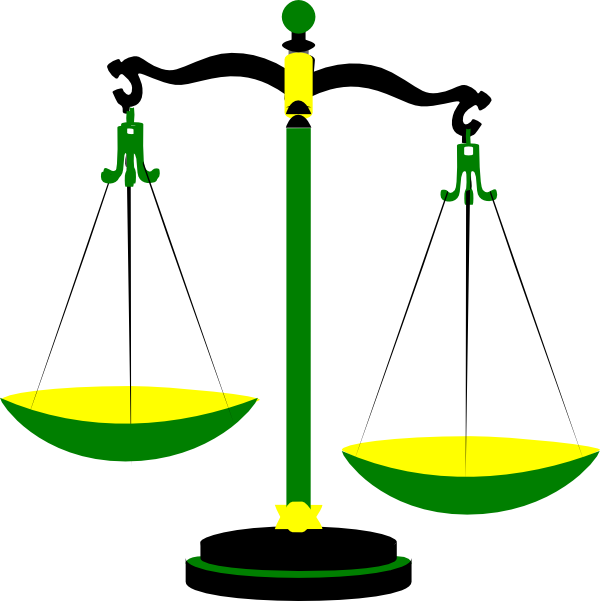 Criminal Clipart Png - Scales Of Justice Clip Art (600x601)