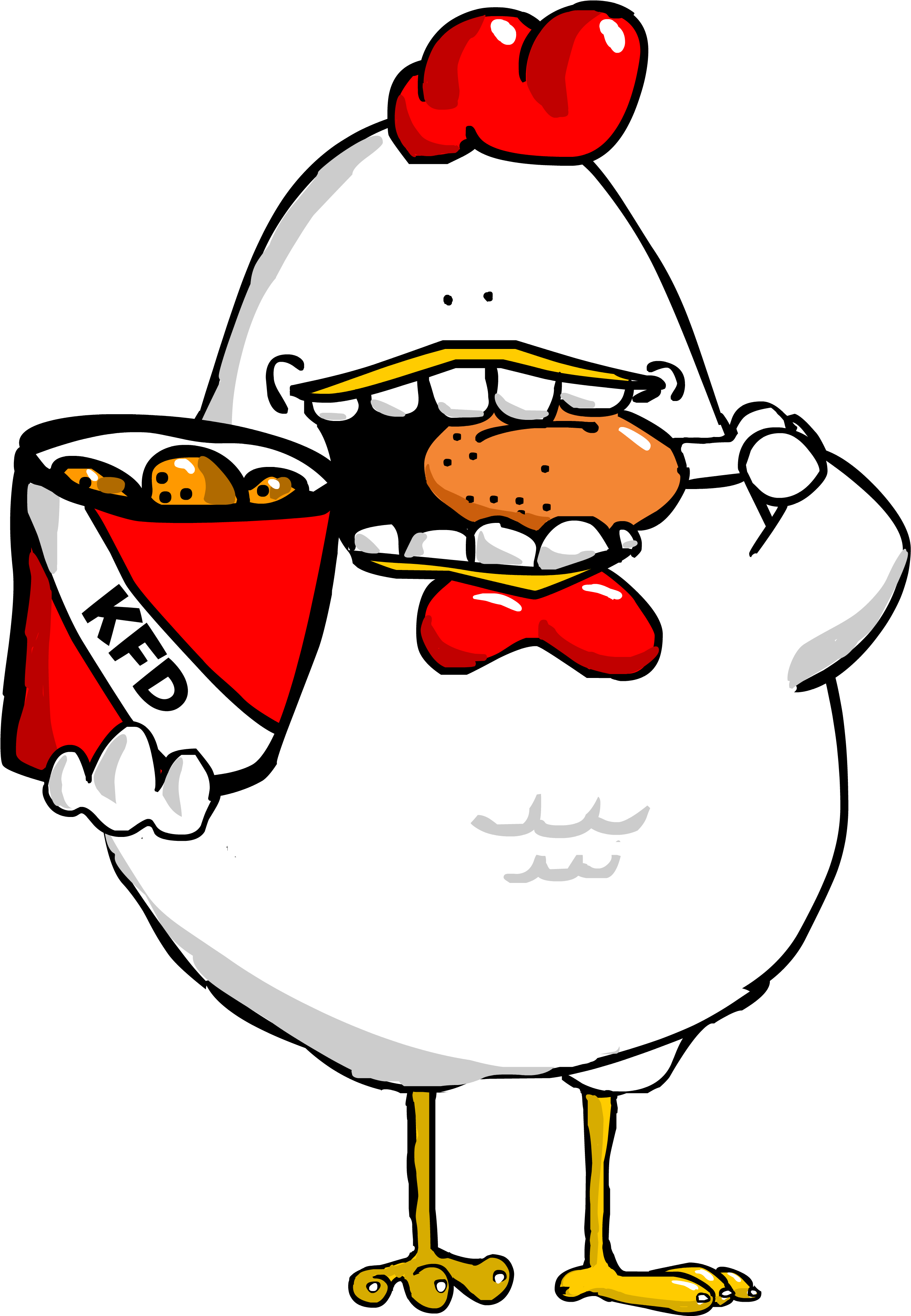 Kentucky Fried Duck - Kentucky Fried Chicken Cartoon (2600x4000)