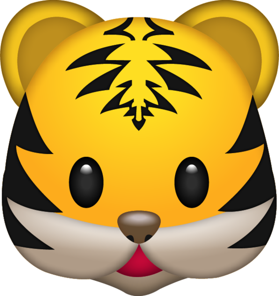 Tiger Icons - Emoji Tiger (566x600)